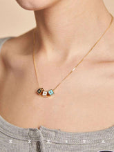 wearing Custom Niki Necklace